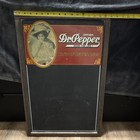 Dr Pepper King Of Beverages Advertising Sign Lady Portrait Black Red Soda