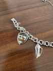 Vintage Sterling Silver Enamel Travel Florida Disney Yellowstone Charm Bracelet