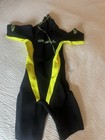 O neill Elite  Shorty Wetsuit Size W 10 Black yellow Mpn 7456