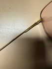 Vintage Cartier Ascot Eyeglasses Gold Tone Metal Frame Pink Tinted Lenses