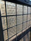 Unique Antique Bubble Glass Square Door  one Of A Kind  Stained Glass