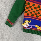 Vintage Ruth Scharf Sweater Kids L 6x Multicolor Muppets Kermit Piggy Fozzie 80s