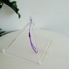 10 Inch Quartz Clear Crystal Singing Pyramid Bowl Sound Energy Sound Heal Gift