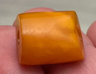 Rare Antique Very Old Tibetan Amber Bead - Beautiful Worn Patina 