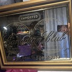 Canadian Club Imported Distillery Mirror Sign Gold Black Advertising