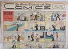 Vintage 1948 Newspaper Comic Section - Blondie  Moon Mullins  The Gumps