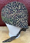 Harley Davidson Motorcycles 2002 Do Rag Skull Cap Leopard Print Snake Twin Falls