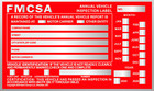 Annual Vehicle Inspection Label Sticker Aluminum Fmcsa Dot 6  X 3 5   100-pack 