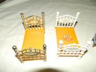 1980 Mattel Dollhouse Furniture Lot Sofa  Chair  Dining Table   Chairs   More  