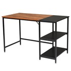 47in Pc Computer Desk Laptop Table Student Home Study Workstation 2 Tier Shelves