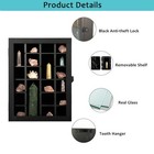 Display Case Box Adjustable Rock Wooden Crystal Organizer For Stones Storage