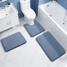 Memory Foam Bath Mat  Super Soft Absorbent Bathroom Rug Non Slip 31 5x20 Inch  Q