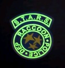 Resident Evil Stars Raccoon Police Dept Blue Logo Glows Pvc Rubber Hook Patch