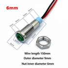 6mm 8mm 10mm 12mm Led Metal Waterproof Pilot Panel Indicator Light 3v-220v Ac dc