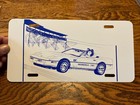 Vintage Metal 1991 Corvette Indianapolis Raceway Speedway Collie License Plate