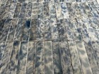 Antique Cambridge Fireplace Tile 118 Liner Tiles Blue Mottled Majolica 1x4