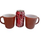 Corning Mugs Set Of 2 Milk Glass Coffee Tea Cup Vintage Kitchenware