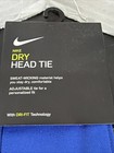Nike Dri-fit Dry Head Tie Royal Blue Adjustable Head Band Sweat Wicking