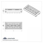 A c Heater Vent For Kenworth Sleeper Berth Plastic W frame 7 x 2-15 16 Up 41427