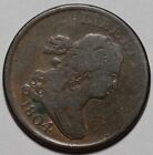 1804 Draped Bust Half Cent - Crosslet 4 stemless - Us 1 2c Copper Coin