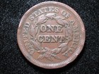 1847 Large Cent   Braided Hair   Free Shipping