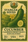 Cucumber Seeds Garden Sweet Slice  Burpless Hybrid  20  Count  Usa 2026