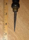 Vintage Leather Or Wood Working Carving Palm Gouge Rounded Tip Wood Handle Tool