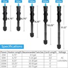 Aquaneat Aquarium Heater  50w Fish Tank Adjustable Submersible 