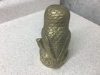 Vintage Brass Metal Owl On Branch Figurine Statue Mcm Decor