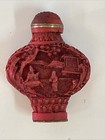 Vintage Oriental Snuff Bottle - Red