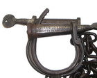 Georgetown  Prisoner Transfer Iron Leg And Handcuffs And Keys Antique Finish