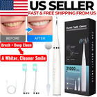 Electric Tooth Cleaner Plaque Remover Teeth Tartar Calculus Kit Cleaning Tool Us