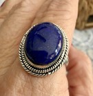 Sterling Silver Lapis Lazuli Ring Size 9