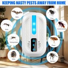 6 Pack Ultrasonic Mouse Repeller Indoor  Plug In Repellent For M  White
