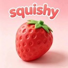 Squeezy Strawberry Squishy Toy Stress Relief Sensory Fun For Teens And Adults