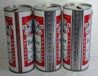 Vintage Budweiser 16 Oz Steel Beer Can Lot Of 3 Empty Pull Tab Cans Different   