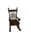 Vintage Dollhouse Rocking Chair Wood 1 12 Scale Miniature Furniture 1980s