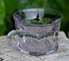 Antique Early American Glass Cup Made In Usa C 1910 s Sun Colored Amethyst 