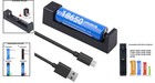 Smart 18650 Battery Charger With Overcharge Protection - Usb Compatible Design