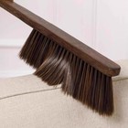 Wooden Hand Broom Brush Whisk Soft Bristle Cleaning For Indoor   Brown