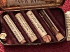 19th C  Parke Davis Mfg Chemists Sample Tin Hypodermic Tablets Complete W  Instr