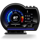 Car Head-up Display  Obd2   Gps Dual System  Speedometer  Tachometer  Water Temp