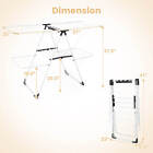 Folding Clothes Drying Rack 2-tier Metal Laundry Drying Rack Laundry Drying Rack
