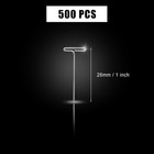 500 Pcs 1 Inch Stainless Steel T Pins Sewing Pins For Wigs Foam Head Quilting