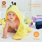 Sunny Zzzzz Baby Hooded Bath Towel And Washcloth Sets  Essentials For Newborn -