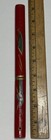 Vintage Miniature Samurai Sword Letter Opener W  Red Sheath Wood Etched Painted