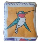Vtg 1995 Disney Pocahontas Twin Full Blanket Native American Canoe Hummingbird