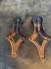 Antique Allith-prouty Reliable Barn Door Rollers Hangers Pair Cast Iron 1901 