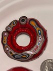 Fordite  - 4 Doughnuts-  Fordite Frenzy    Detroit Agate  - Ford Mustang