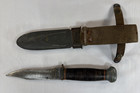 Wwii Us Navy Mark 1 Fighting Knife With Nord Composition Scabbard     Original Usn